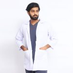 Men's Lab Coat White - Image 4