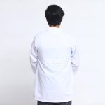 Men's Lab Coat White - Image 2